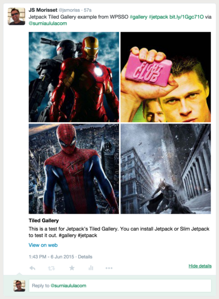 An Example Twitter Gallery Card from WPSSO Meta Tags